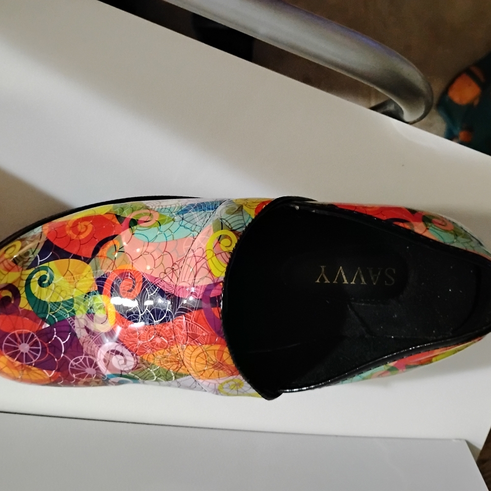 Savvy Multicolor Patterned Mules - Picture 6 of 16